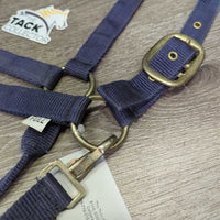 Thin Nylon Halter, snap *gc, mnr dirt, residue, faded, rough grommets
