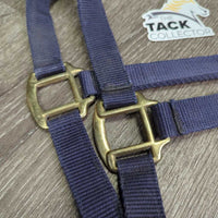 Thin Nylon Halter, snap *gc, mnr dirt, residue, faded, rough grommets

