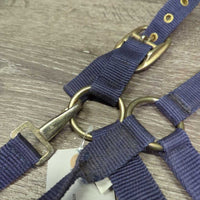 Thin Nylon Halter, snap *gc, mnr dirt, residue, faded, rough grommets
