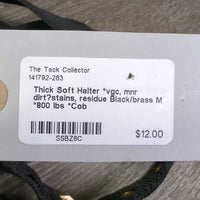 Thick Soft Halter *vgc, mnr dirt?stains, residue
