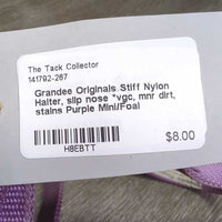 Stiff Nylon Halter, slip nose *vgc, mnr dirt, stains
