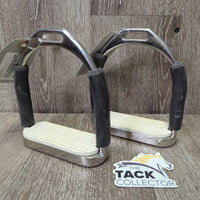 v.soft Flexi Stirrups, grips *xc/like new, mnr scuffs, stains & fading
