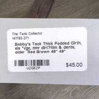 Thick Padded Girth, els *vgc, mnr dirt?film & dents, older
