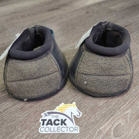 No Turn Bell Boots, Velcro *fair, faded, v.torn/holey edges, hairy, rubs, velcro threads
