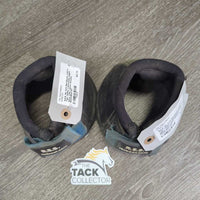 No Turn Bell Boots, Velcro *fair, faded, v.torn/holey edges, hairy, rubs, velcro threads
