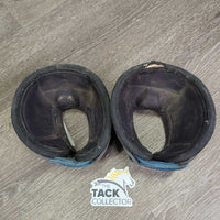 No Turn Bell Boots, Velcro *fair, faded, v.torn/holey edges, hairy, rubs, velcro threads
