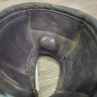 No Turn Bell Boots, Velcro *fair, faded, v.torn/holey edges, hairy, rubs, velcro threads
