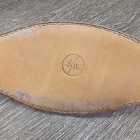 Thick Soft Nylon Halter, Leather Bronc Noseband "Barrel Series: *gc/fair, BROKEN, dirty, stains, hair
