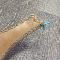 Thick Soft Nylon Halter, Leather Bronc Noseband "Barrel Series: *gc/fair, BROKEN, dirty, stains, hair
