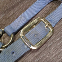 Thick Nylon Halter, adj, snap *gc, faded, discolored, dirty, stains, hole rubs/frays
