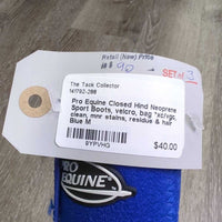 Closed Hind Neoprene Sport Boots, velcro, bag *xc/vgc, clean, mnr stains, residue & hair
