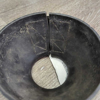 1 ONLY Ribbed Rubber Bell Boot, velcro *vgc, dirty, faded, rubs
