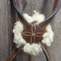 Rsd/Padded Figure 8 Noseband Only, Sheepskin Noseband *vgc, clean, v.mnr rubs, scrapes, residue & scuffs
