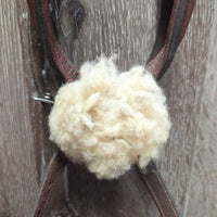 Rsd/Padded Figure 8 Noseband Only, Sheepskin Noseband *vgc, clean, v.mnr rubs, scrapes, residue & scuffs
