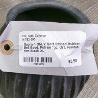 1 ONLY Soft Ribbed Rubber Bell Boot, Pull on *gc, dirt, residue, film
