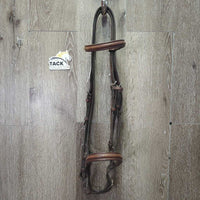 Rsd Bridle, tag *gc/fair, clean & mnr dirty, v.dry, v.stiff, broken keepers, xholes, creases
