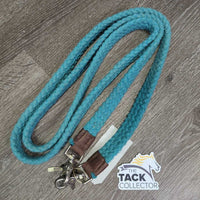 Braided Cotton Barrel - Roper Loop Reins, znaps *gc, snags, rubs, threads, stains, dirty?

