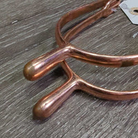 Hvy Rounded Dressage Spurs *gc/fair, clean, v.rubbed & peeled, scratches
