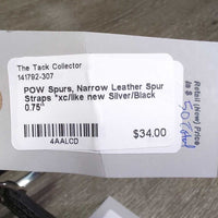 POW Spurs, Narrow Leather Spur Straps *xc/like new, clean
