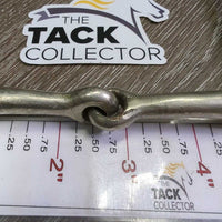 v.Thin Full Cheek Snaffle Bit *xc/vgc, older, clean, mnr stains, peeled?rust
