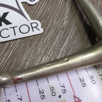 v.Thin Full Cheek Snaffle Bit *xc/vgc, older, clean, mnr stains, peeled?rust
