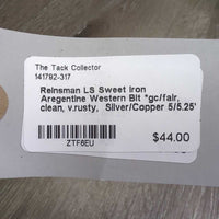 LS Sweet Iron Aregentine Western Bit *gc/fair, clean, v.rusty
