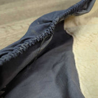 Fleece Lined Nylon Jumper Saddle Cover *vgc/gc, older?, dirt, clumpy, stains, mnr hair, threads
