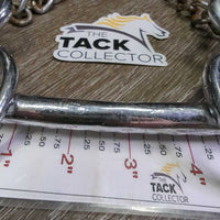 Plated 2 Ring Liver Pool Driving Bit, Hvy Chain *gc, clean, residue, bent, rust

