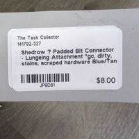 Padded Bit Connector - Lungeing Attachment *gc, dirty, stains, scraped hardware
