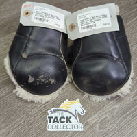 Open Front & Hind Boots, Fleece, metal tabs *gc/fair, clean, peeled, stiff, bent, rubs, scrapes
