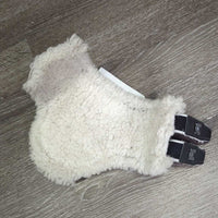 Open Front & Hind Boots, Fleece, metal tabs *gc/fair, clean, peeled, stiff, bent, rubs, scrapes
