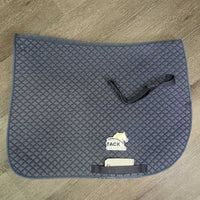 Quilt Jumper Saddle Pad *gc/fair, clean, v.faded, rubs, thin/holey edges, puckers, pills, hair, thread, stain
