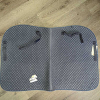 Quilt Jumper Saddle Pad *gc/fair, clean, v.faded, rubs, thin/holey edges, puckers, pills, hair, thread, stain
