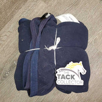Fleece Quarter Sheet, tail *gc, clean, older, mnr holes, faded, hair, dirt, clumpy, pills

