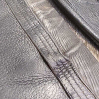 Thick Leather Half Chaps *gc/fair, dirty, rubs, scrapes, curled seams, older, mnr unstitched seams & edges
