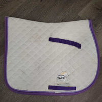 Quilt Jumper Saddle Pad, tabs *gc/fair, older, clean, dingy, stained, pilly
