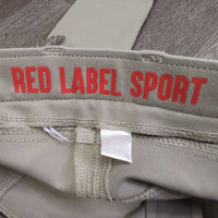 Euro Seat Breeches, grippy knees *gc, undone stitching, mnr discolored seat & legs, marks & edge rubs/pills
