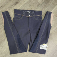Euro Seat Breeches *gc, cut tags, faded , seam puckers, stains, rubs, pills, unstitched seam
