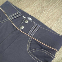 Euro Seat Breeches *gc, cut tags, faded , seam puckers, stains, rubs, pills, unstitched seam
