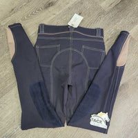 Euro Seat Breeches *gc, cut tags, faded , seam puckers, stains, rubs, pills, unstitched seam
