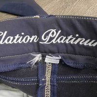 Euro Seat Breeches *gc, cut tags, faded , seam puckers, stains, rubs, pills, unstitched seam
