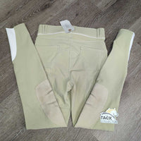 Euro Seat Breeches *gc, stains, seam puckers, seat: pulled seam & discolored
