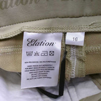 Euro Seat Breeches *gc, stains, seam puckers, seat: pulled seam & discolored
