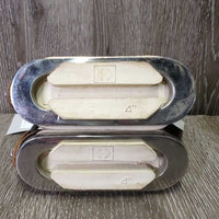 Pr Safety Stirrups, Grips, elastic, leather keepers *gc, dirty, mnr cracking elastics, mnr scratches, scuffs & stains
