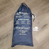 Show Rain Sheet NOT FOR TURNOUT, tail, bag *gc, wpf, dirty, mnr stains, faded, puckers, melted, rust
