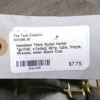 Thick Nylon Halter *gc/fair, v.faded, dirty, rubs, frays, threads, older
