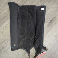 Pr Suede Half Chaps, bag *xc/vgc, mnr dirt, hair, SHEDDING
