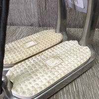 Pr Safety Stirrups, Grips, elastics *gc, dirty, mnr cracking elastics, mnr scratches, scuffs & stains
