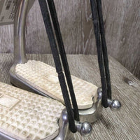 Pr Safety Stirrups, Grips, elastics *gc, dirty, mnr cracking elastics, mnr scratches, scuffs & stains
