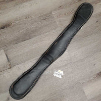Self Adjusting Padded Leather Short Girth, 0 elastics *gc, film, dirt jockies, hairy seams, older, creased, rubbed
